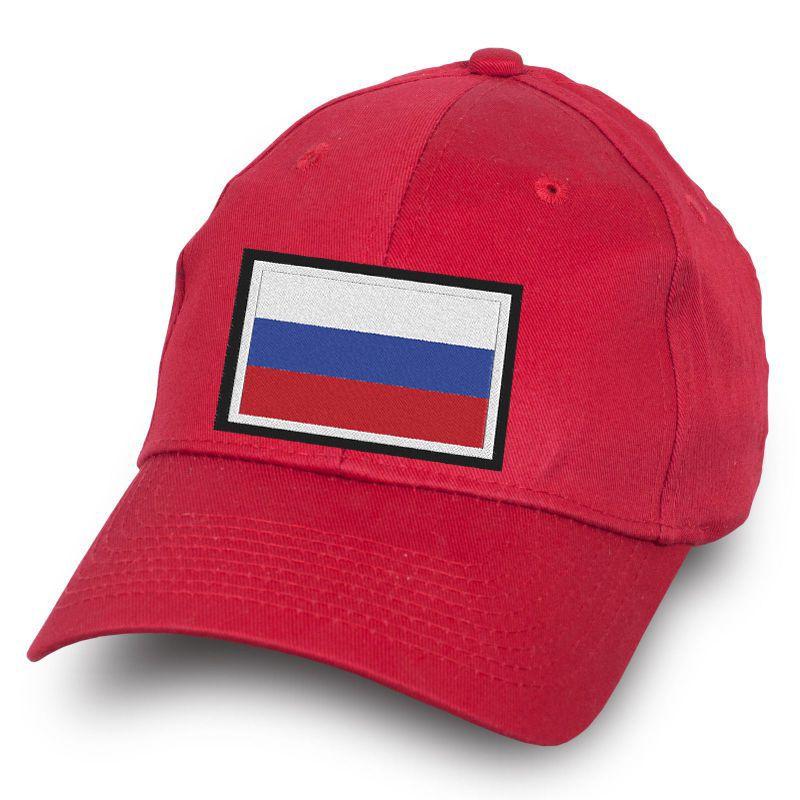 Мужская кепка Флаг России (Розовая)