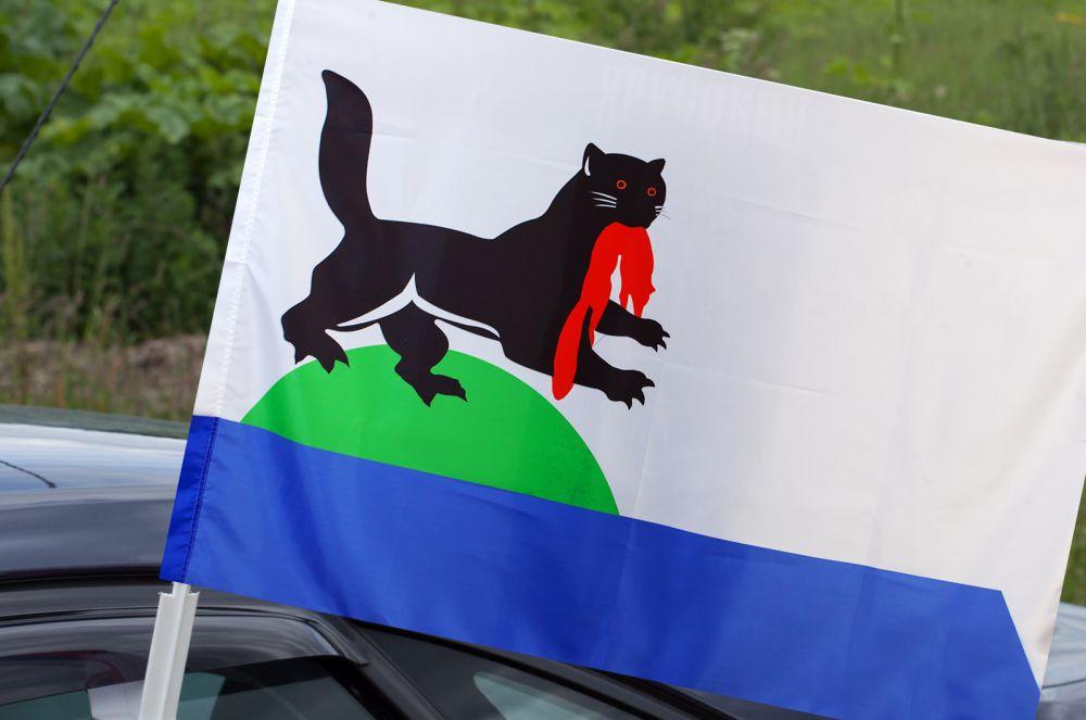 Флаг на машину с кронштейном Иркутска