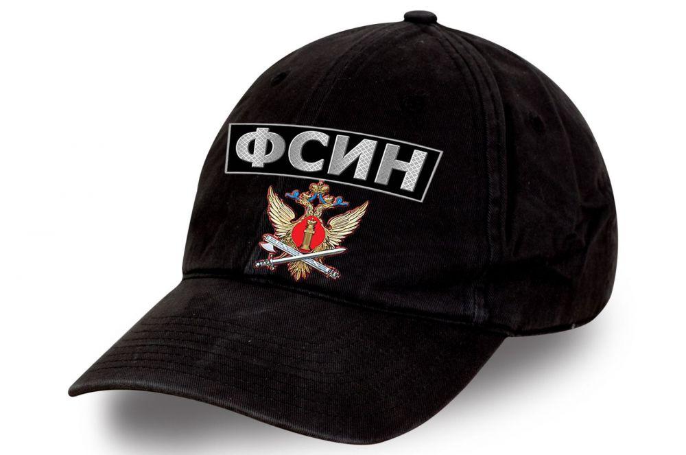 Военная кепка ФСИН с гербом (Черная)