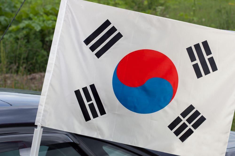Флаг на машину с кронштейном Южной Кореи