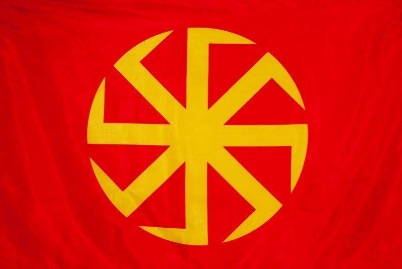 Флаг Коловрат (КРЕСТ ЛАДЫ-БОГОРОДИЦЫ)