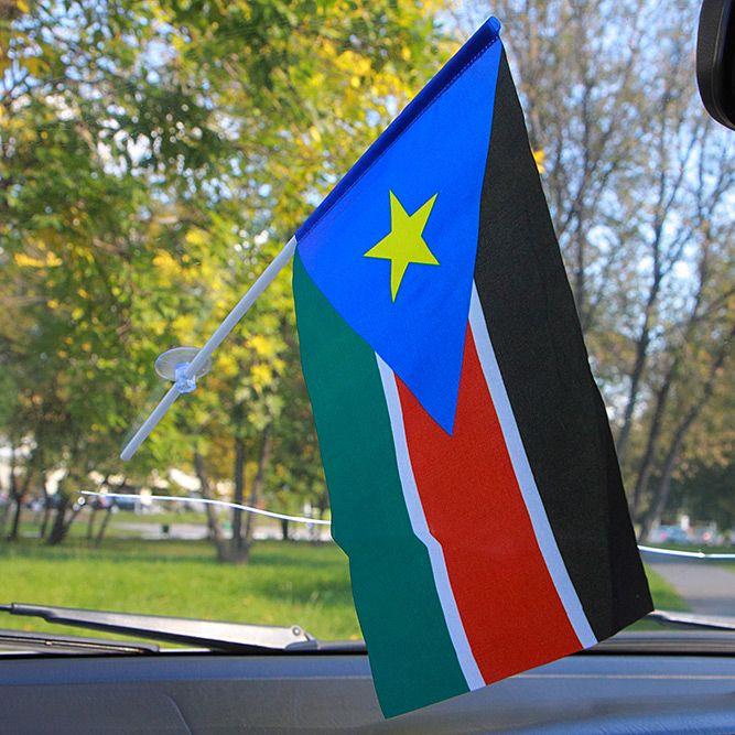 Флажок в машину с присоской Южного Судана