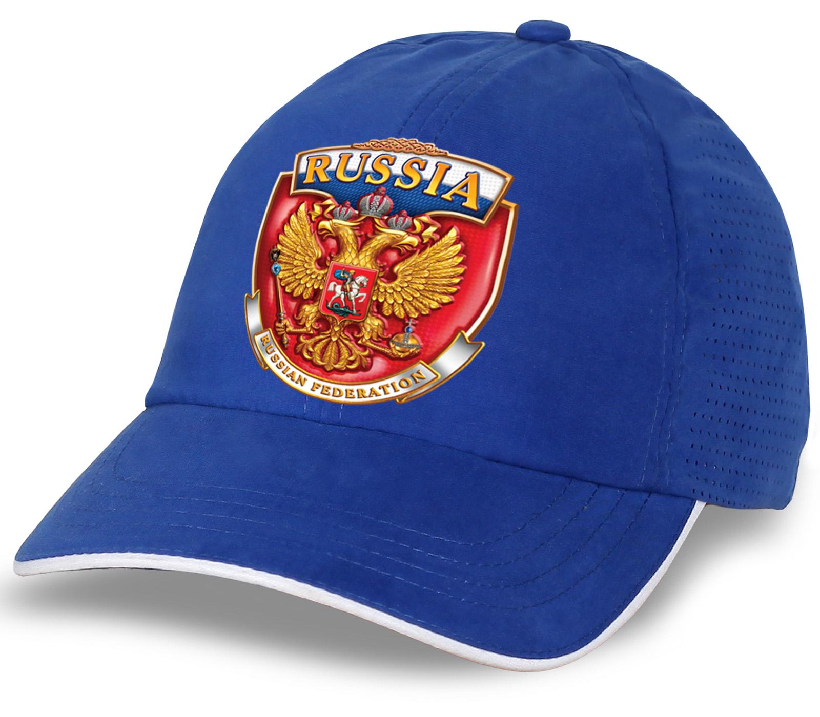 Мужская кепка Russia (Синяя)