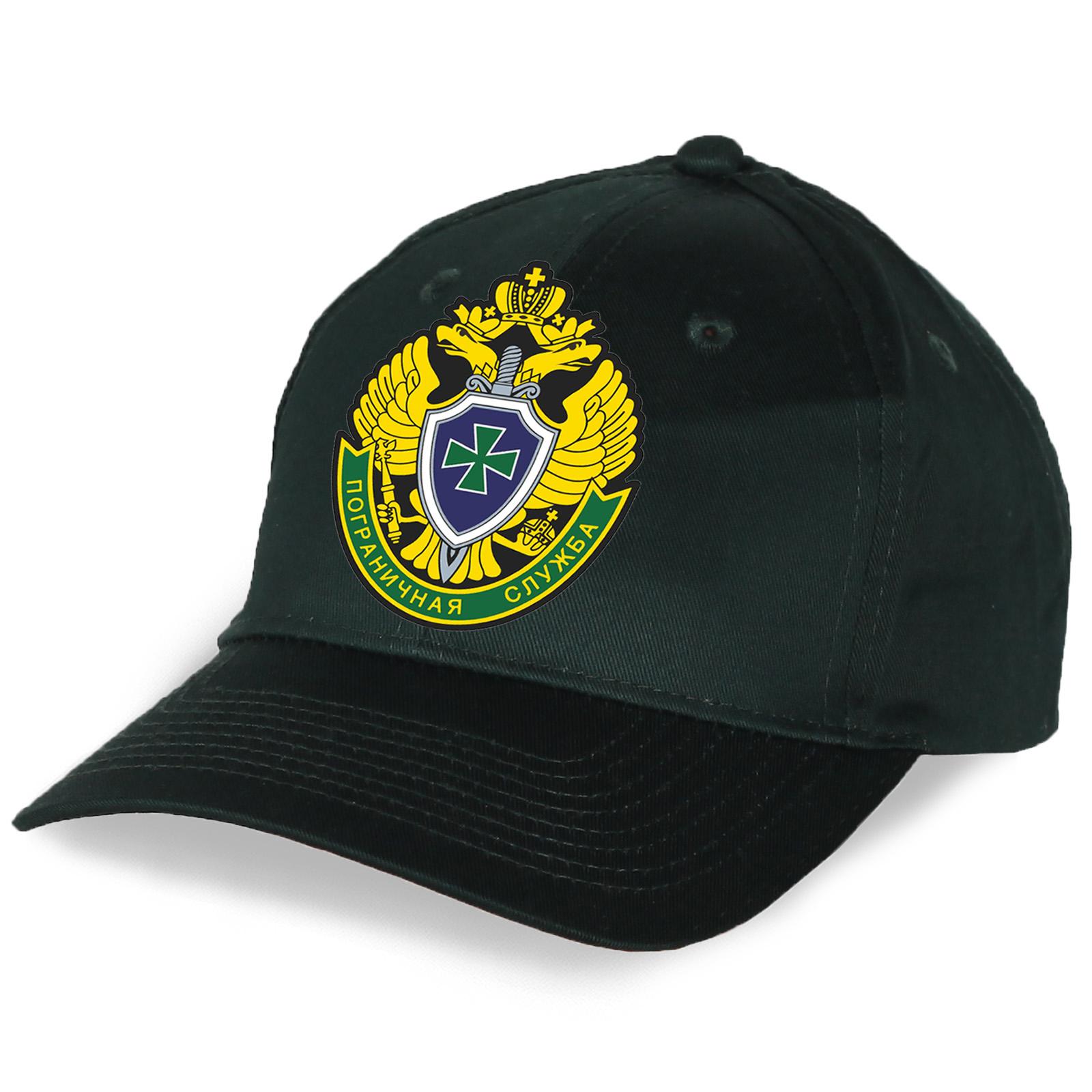 Военная Кепка с вышивкой Погранслужбы (Темно-зеленая)