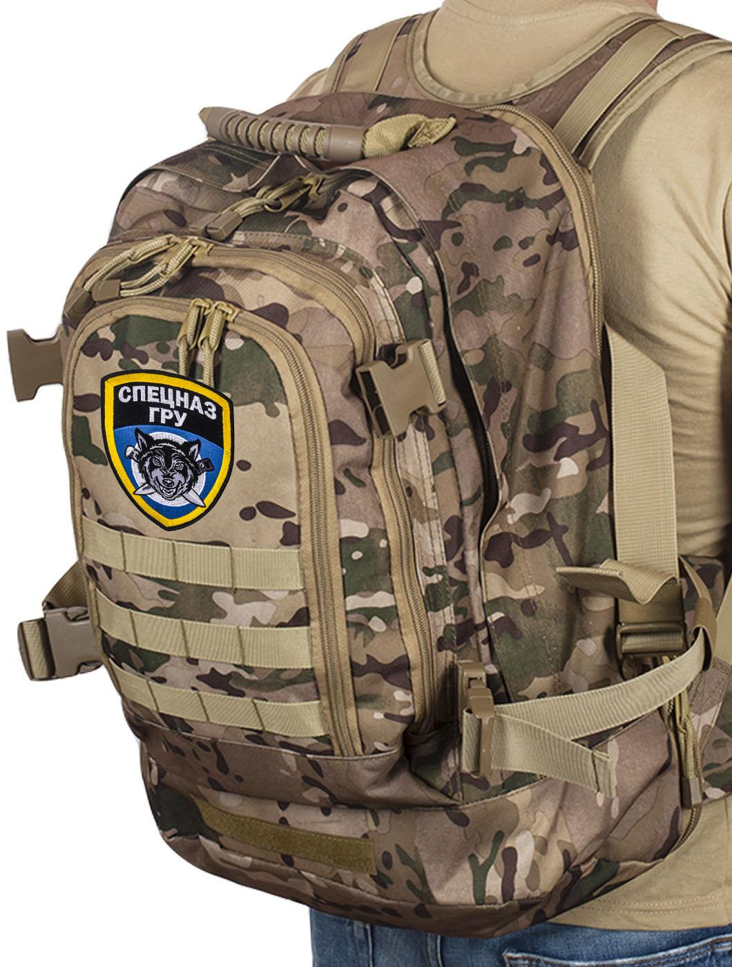 Военный рюкзак с эмблемой Спецназ ГРУ (Камуфляж Multicam)