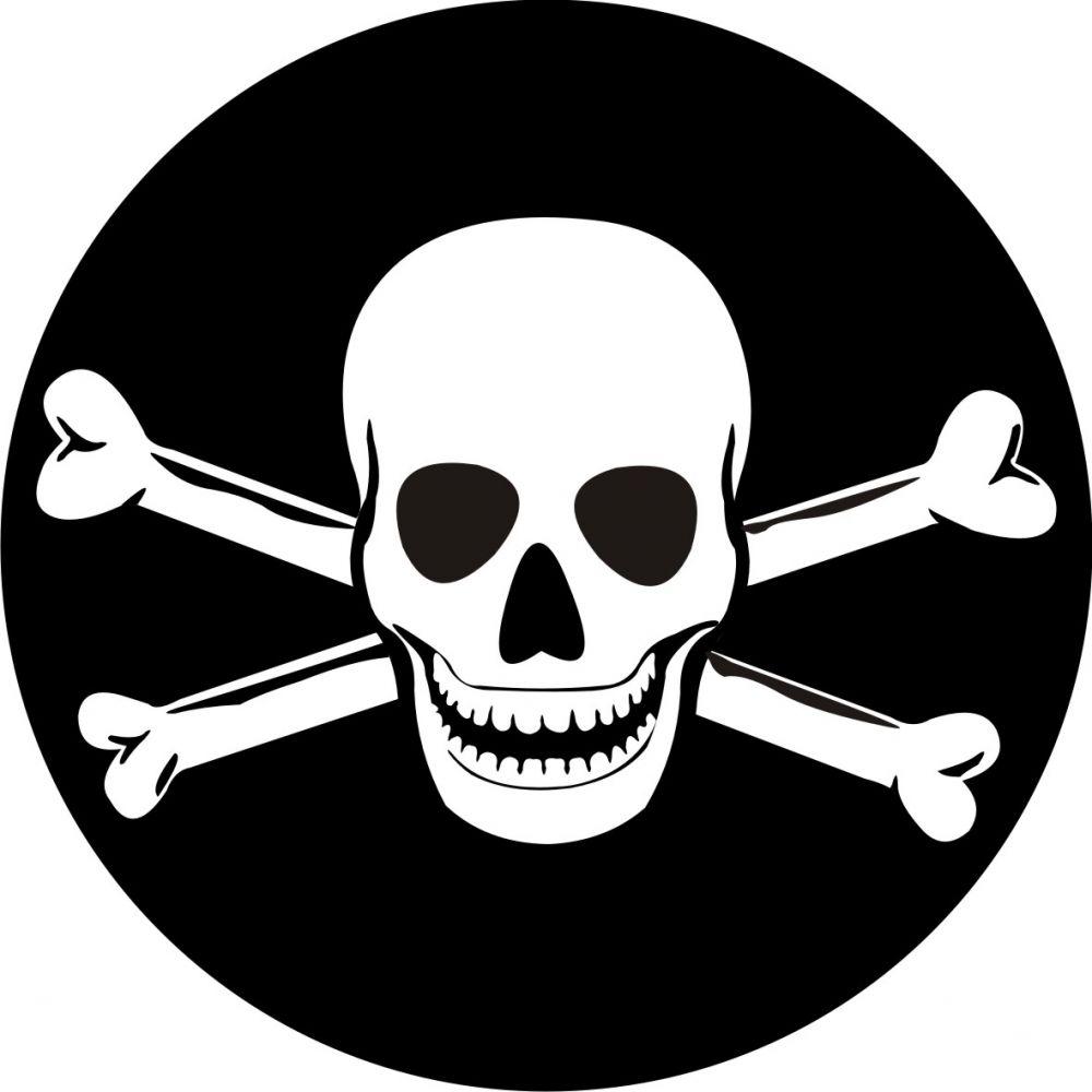 Наклейка Пират кости
