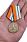 Медаль За отличие в соревнованиях 3 место в наградной коробке с удостоверением в комплекте 8