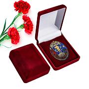 Медаль в бархатистом футляре знак 100 лет РВВДКУ им. В.Ф. Маргелова
