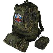 Тактический рюкзак с эмблемой Россия (Камуфляж российская цифра)