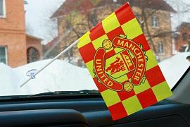 Флажок в машину с присоской ФК Манчестер Юнайтед