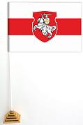 Флажок настольный Беларуси бело-красно-белый