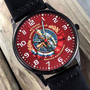 Наручные часы с принтом Ветеран боевых действий (Чёрные)
