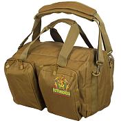 Военная сумка-рюкзак с нашивкой Погранвойска (Хаки-песок)