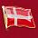 Значок Флаг Дании 1