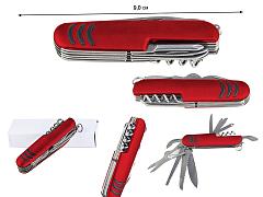 Многофункциональный складной нож (красный)