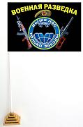 Флажок настольный военной разведки с эмблемой и девизом