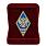 Знак в бархатистом футляре об окончании Военного учебно-научного центра Сухопутных войск ОАВС РФ 2