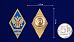 Знак об окончании Общевойсковой академии Вооружённых сил России в наградной коробке с удостоверением в комплекте 6