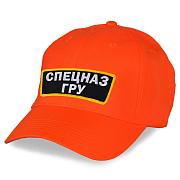 Военная Кепка с вышивкой Спецназ ГРУ (Ярко-оранжевая)