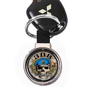 Двухсторонний Брелок для ключей ВДВ череп (Черный)