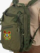 Тактический  рюкзак с вышитым шевроном Пограничных Войск (Хаки-олива)
