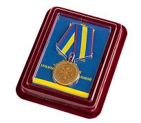 Медаль За укрепление уголовно-исполнительной системы 1 степени в наградной коробке с удостоверением в комплекте