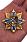 Медаль в бархатистом футляре Знак Морской пехоты 10