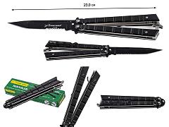 Нож-бабочка с серрейтором Lion Tools 1006 Mariposa Negro