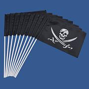 Флажок настольный Пиратский с саблями (10 штук)