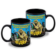 Кружка 345 отдельный гвардейский десантно-штурмовой полк ВДВ (Черная)