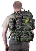 Армейский штурмовой рюкзак  с вышитым шевроном Пограничных Войск (Французский паттерн ССЕ)