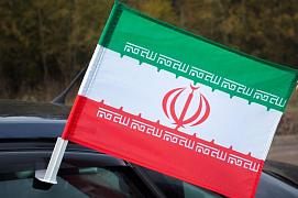 Флаг на машину с кронштейном Иран