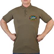 Поло - футболка с термотрансфером 60 Виленского-Курильского погранотряда (Хаки)
