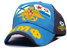 Мужская кепка с вышивкой ВМФ (Голубая)