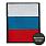 Армейский шеврон триколор РФ (8х10 см) 2