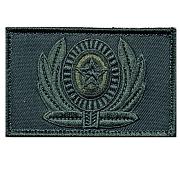 Шеврон ВС РФ кокарда со звездой (5х8см, олива)