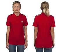 Женская футболка поло Юнармия (Красное)