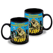 Кружка 215 отдельный разведывательный батальон ВДВ (Черная)