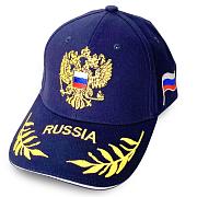 Мужская кепка с вышивкой Russia (Синяя)