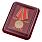 Медаль МЧС За отвагу на пожаре в наградной коробке с удостоверением в комплекте 1