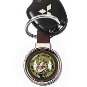 Двухсторонний Брелок для ключей Храни Господь сынов любимых (Коричневый)