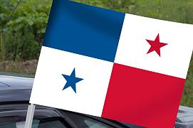 Флаг на машину с кронштейном Панамы