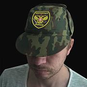 Армейская кепка с шевроном Охотничьи войска (Камуфляж)