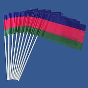 Флажок в машину с присоской Старый флаг кубанского казачьего войска (10 штук)