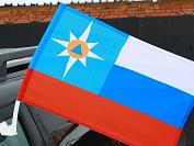 Флаг на машину с кронштейном МЧС