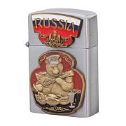 Зажигалка бензиновая принт Русский медведь