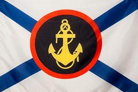 Флаг с эмблемой Морской пехоты двухсторонний 90х135