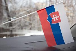 Флажок в машину с присоской Словакия