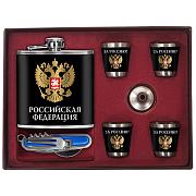 Подарочный набор Российская Федерация За Россию! (170 мл, 4х50 мл) 