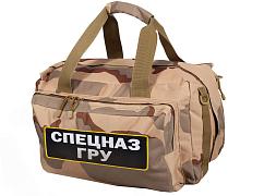Армейская сумка-рюкзак с эмблемой Спецназ ГРУ (Камуфляжный паттерн)